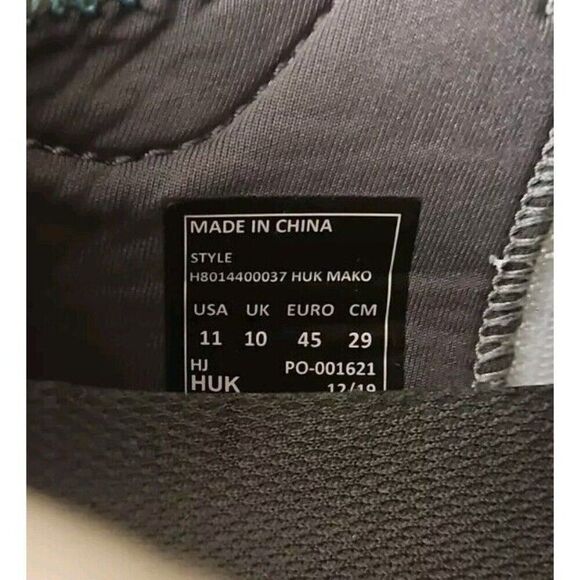 Huk Mako Lightweight Full Drainage Mesh Camo Sneaker Slip on Laceup Mens Size 11 - Picture 8 of 9